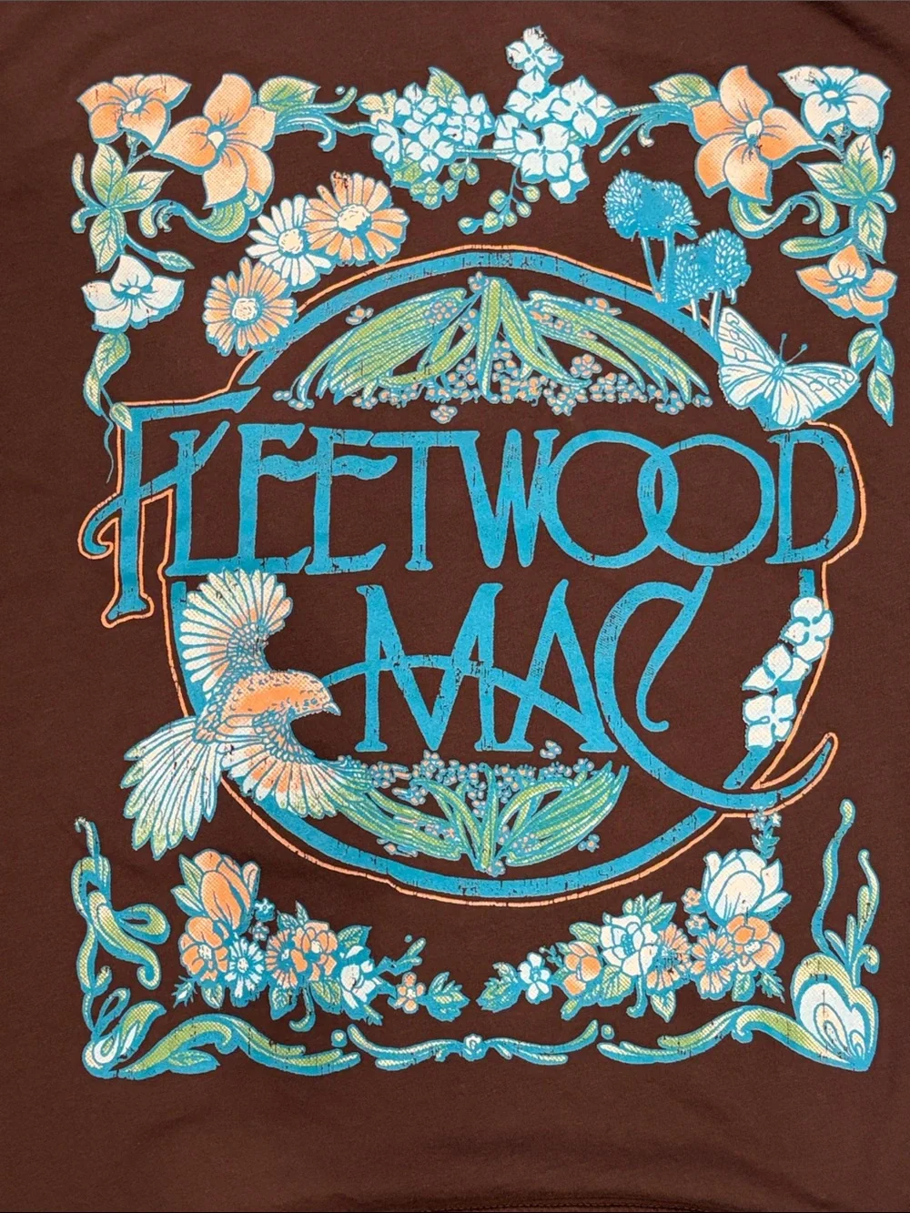 Letluv Fleetwood Mac Short Sleeve with Floral Graphic - Picture 5 of 5